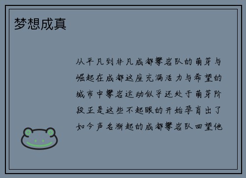 梦想成真